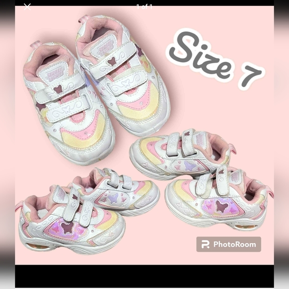 Street Lights Shoes Toddler Girl Street Light Velcro Tennis Shoes Size 7 Poshmark